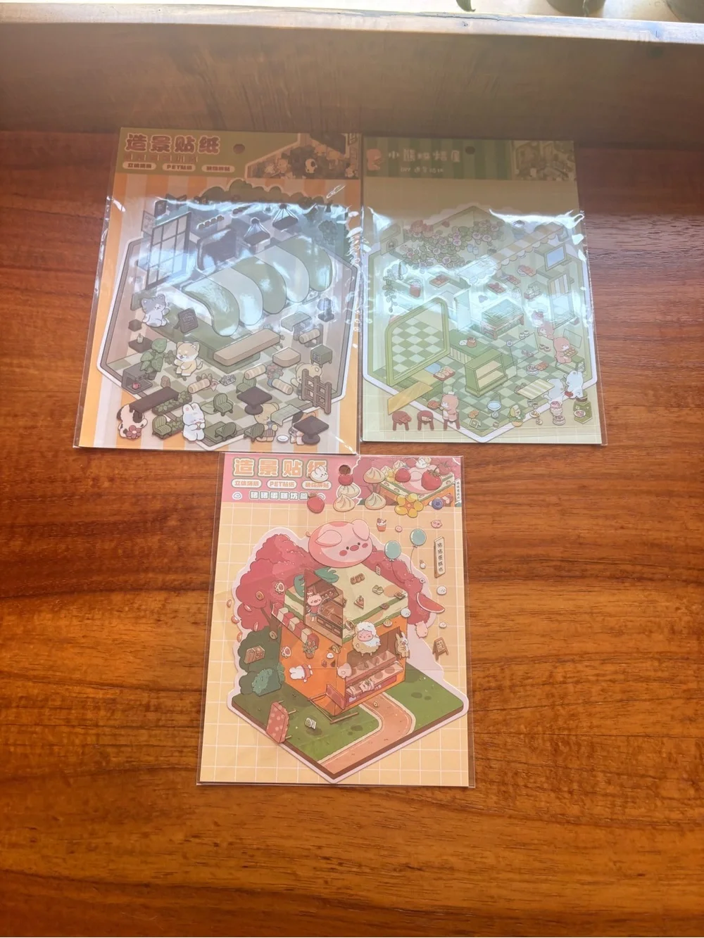 Miniature 3D sticker Activity for Kids and Adults That Improves Spatial Thinking